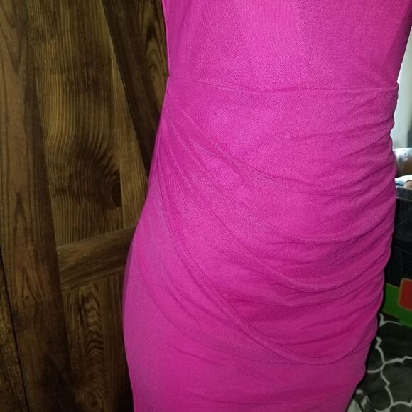 XinFSh Women's Strapless Bodycon Ruched Vintage Open Back Boned Corset Dress med - Picture 10 of 16